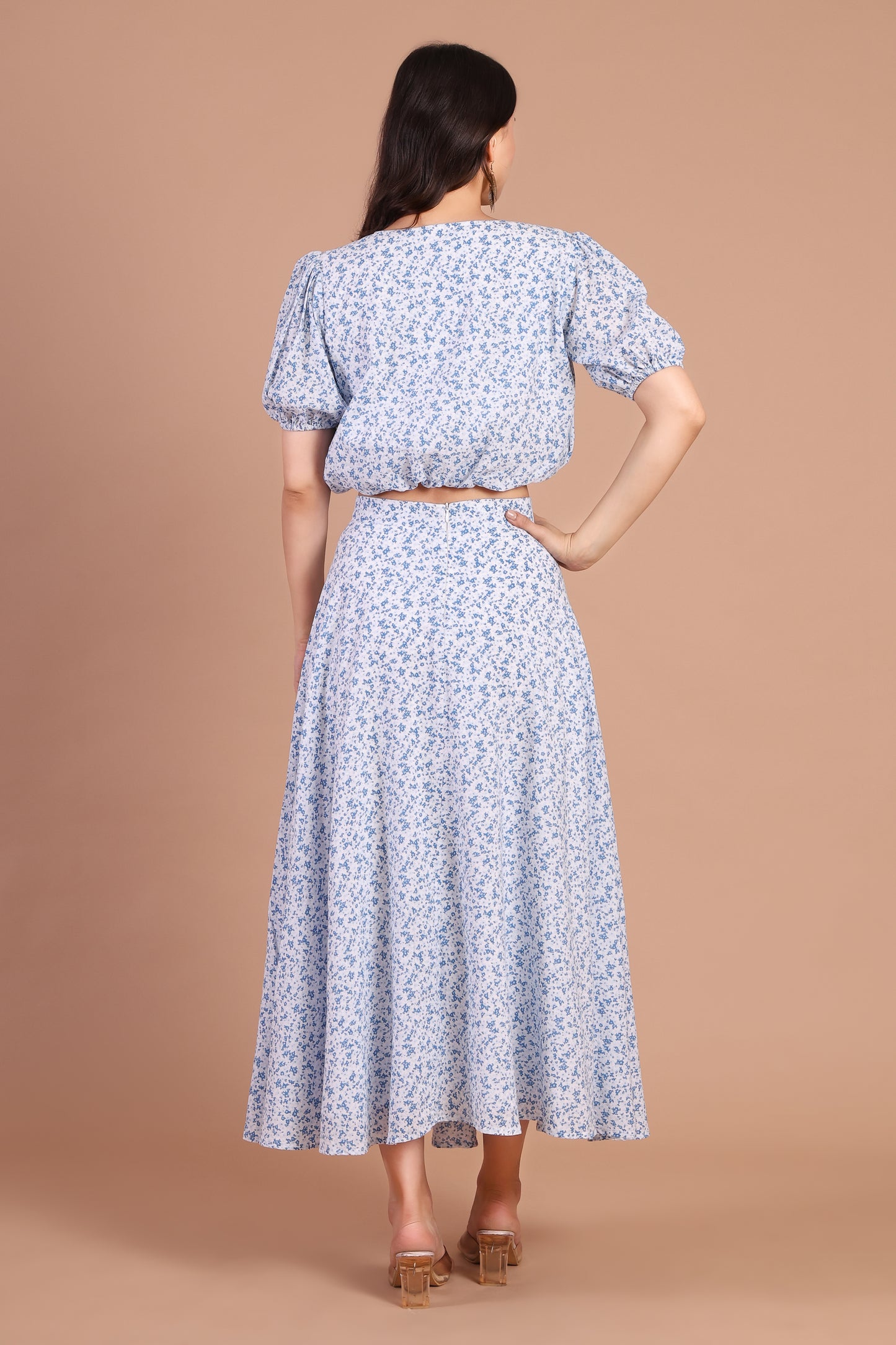Belle Blue Cropped top
