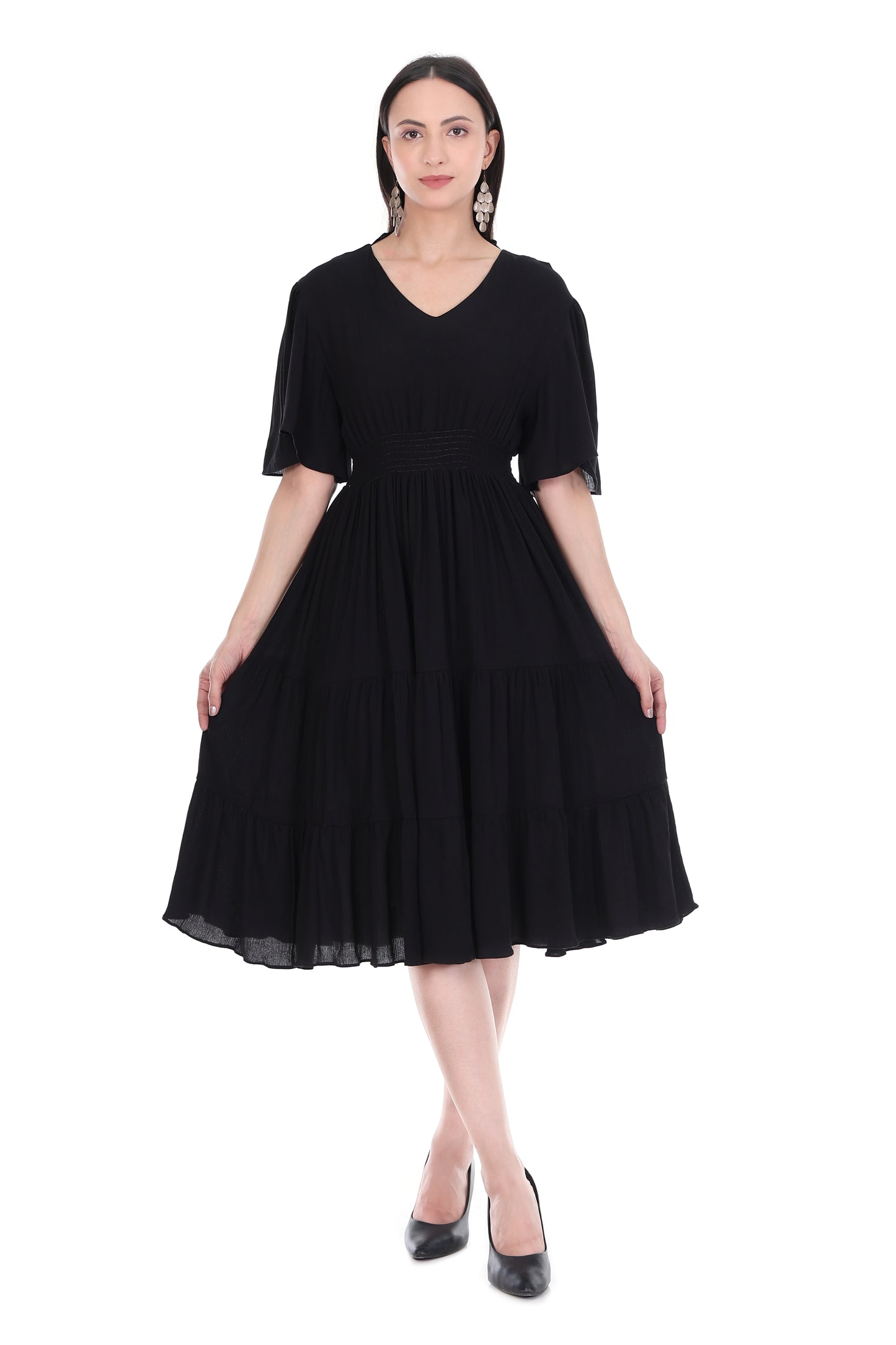 Lyla Smocked Midi