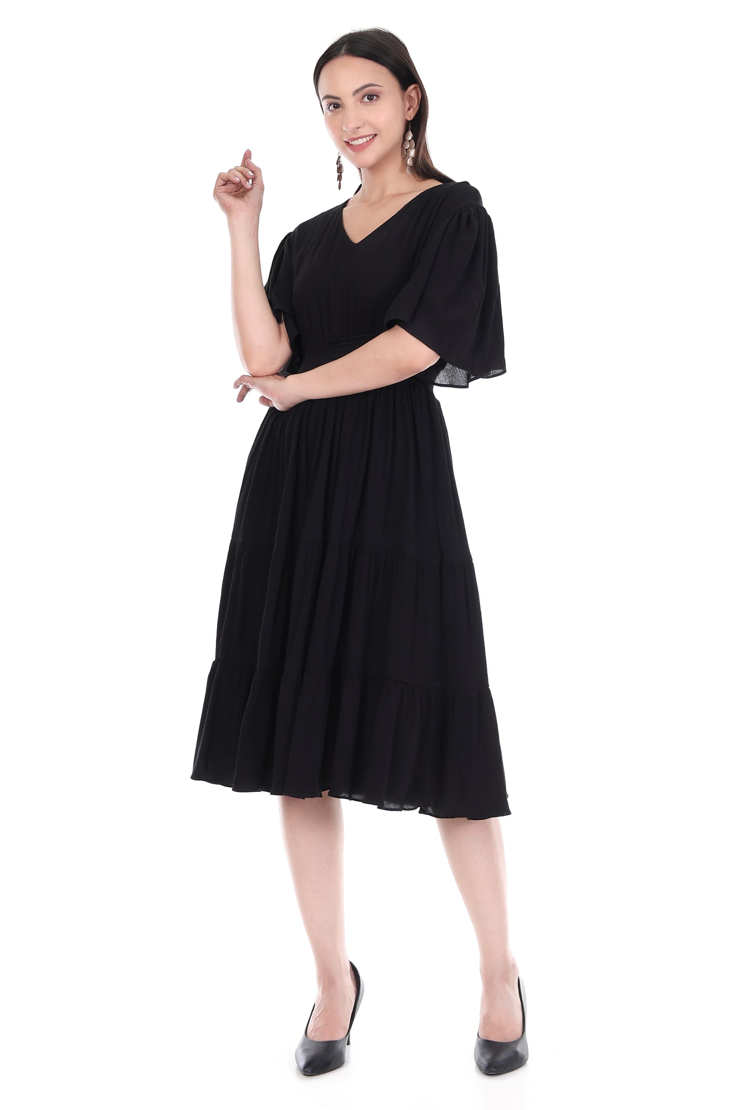 Lyla Smocked Midi