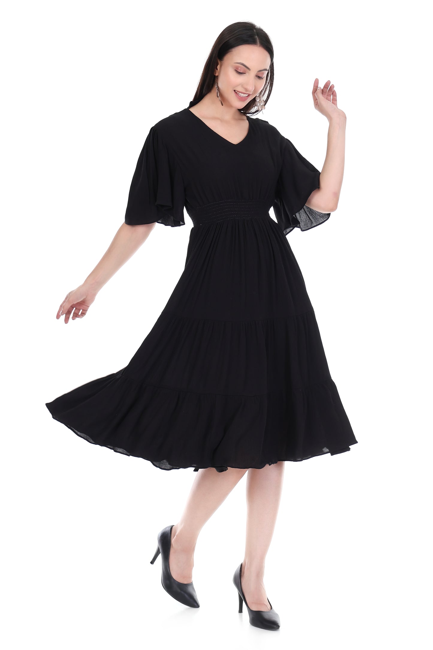 Lyla Smocked Midi