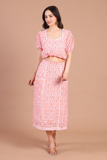 Belle Orange Skirt