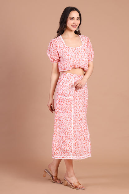 Belle Orange Skirt