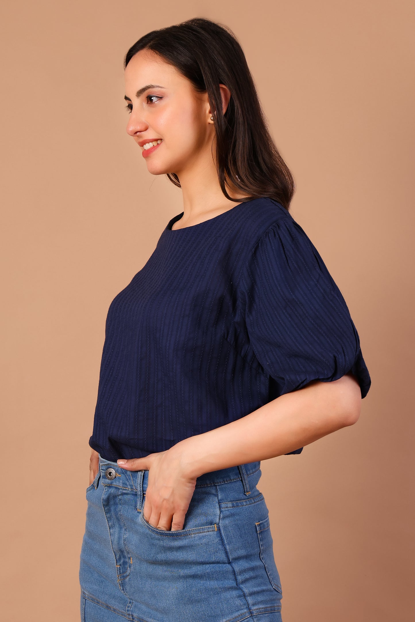 Elira Balloon Sleeve Top