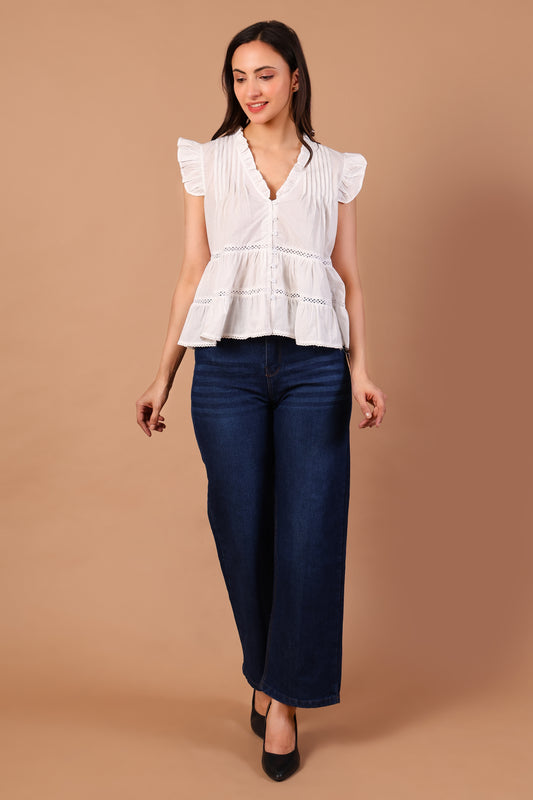 Pearl Lace Top
