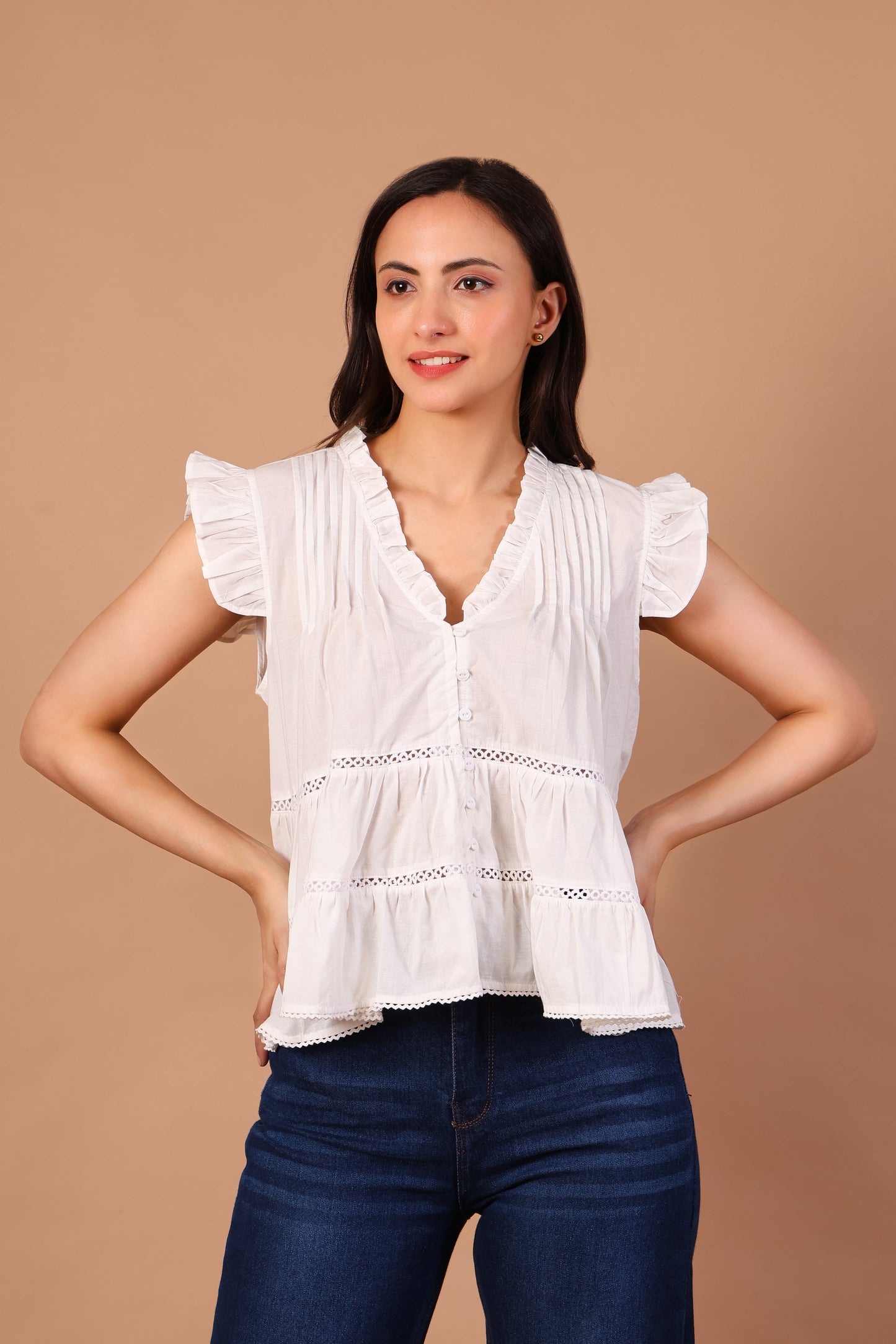 Pearl Lace Top