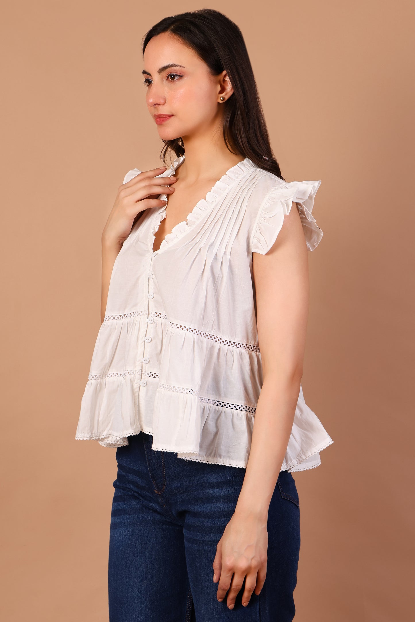 Pearl Lace Top