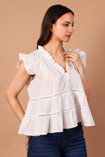 Pearl Lace Top
