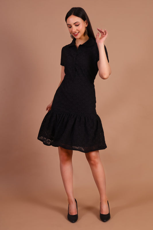 Chloe Short Dress (Black)