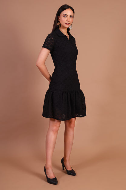 Chloe Short Dress (Black)