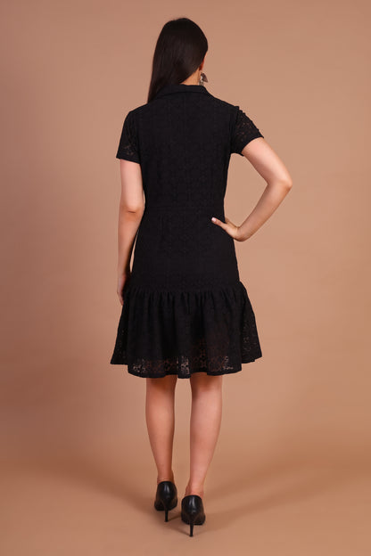 Chloe Short Dress (Black)