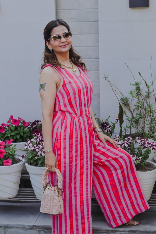 Nyra striped Jumpsuit