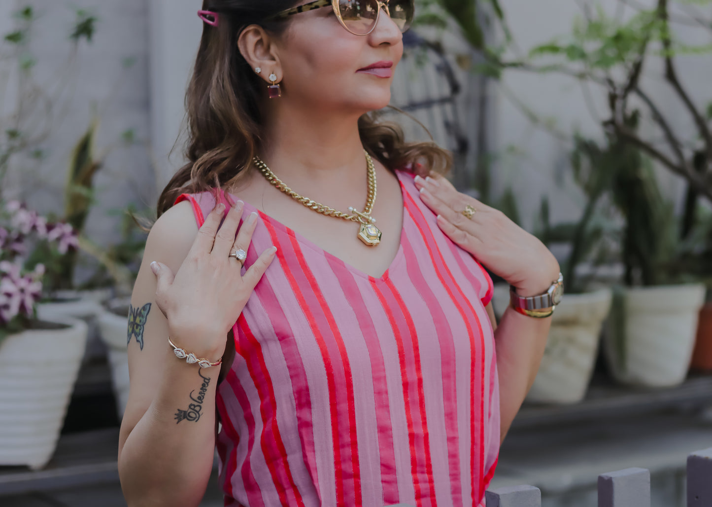 Nyra striped Jumpsuit